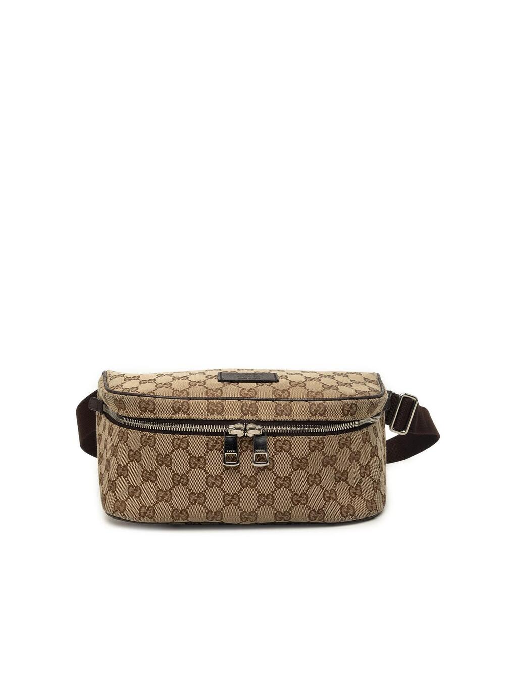 Gucci Gg Canvas Waist Pouch Pre-Loved #341722G71B